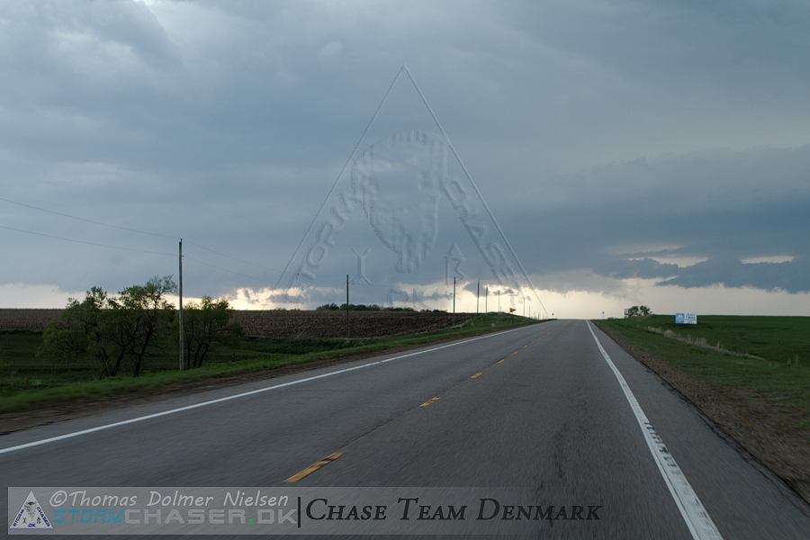 En begyndende wallcloud under skybasen